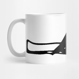 Sandal Doodle Black Mug